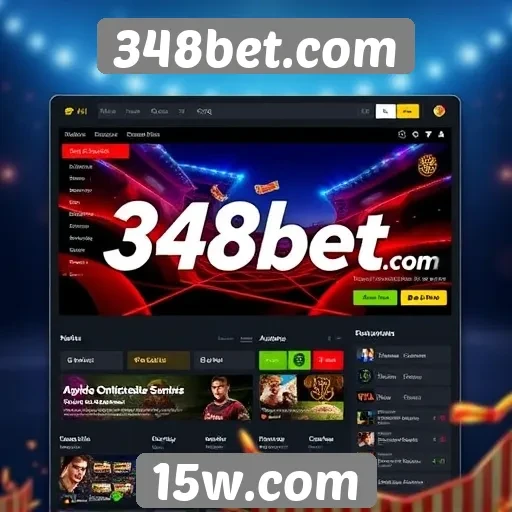 Interface e experiência do usuário no site 348bet.com
